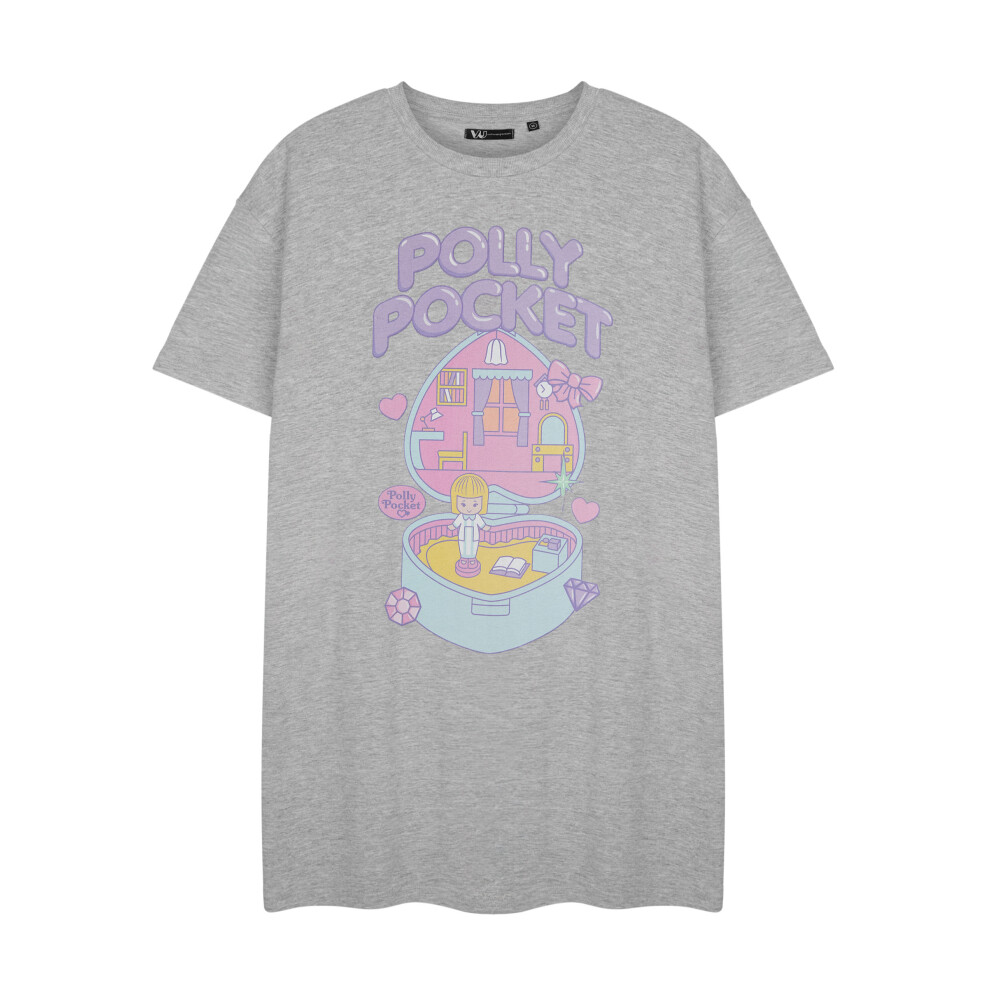 Polly Pocket (Medium) Short Sleeve Nightdress (Womens ) Grey