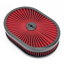 Oval High Flow Air Filter for 2000-2017 Fiesta 1995-1999 Chevy Silverado SBC BBC Sport Air Filter