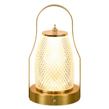 Portable Outdoor Hanging Metal Table Lamp LED Dimmable Wireless Desk Lamp USB Rechargeable Bedroom Hotel Bedside Light