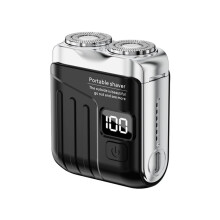 Electric Shaver for Men USB Rechargeable Dual Blade Wet/Dry Beard Trimmer Portable Electric Washable Shaver B