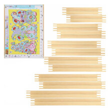 12 Sets Stretcher Bars for Needlework 6 Sizes Wooden Canvas Stretcher Bars for Needlepoint Embroidery Stitch Frame