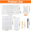 Embroidery Floss Organizer - Thread Storage Box with 24 Removable Compartments, 40 Hard Plastic Floss Bobbins & Stickers 9