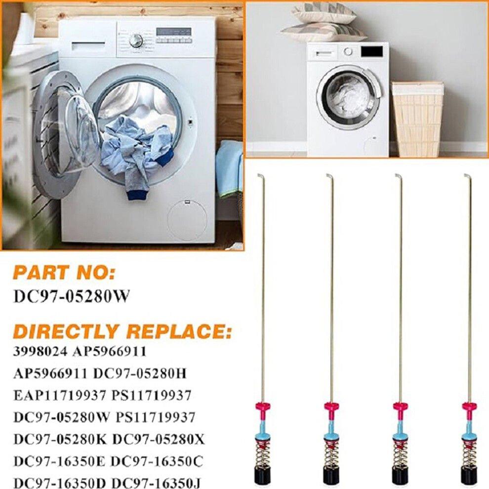 4Pcs Steel Washer Suspension Rods 7293282939486