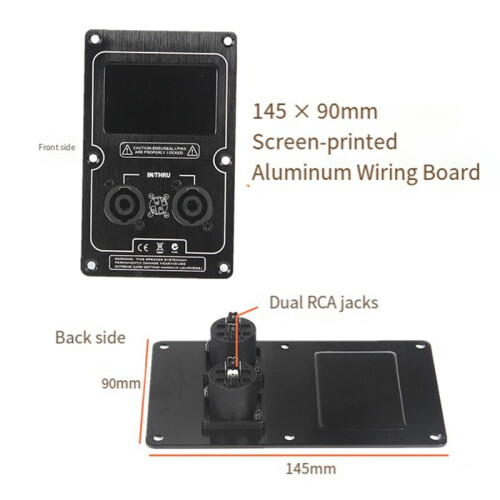Audio Speaker Junction Box Back Panel Large Socket Plate for Speaker Cabinet Clip Replacement Parts 2
