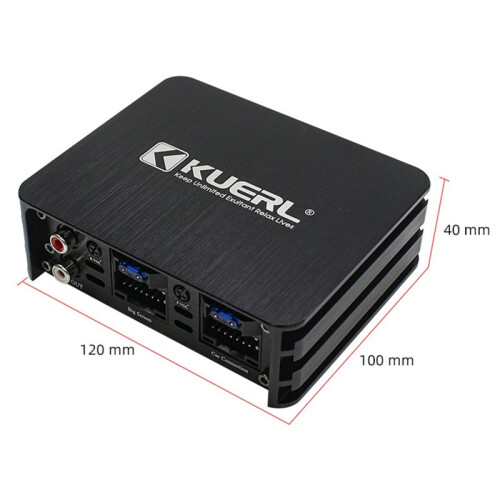 Kuerl Class AB 6 Channel Car DSP Amplifier RMS 4x60W Automotive Audio ...