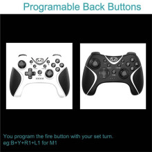 For Switch2 NS Pro Wireless Gamepad for Lite OLED PC Android Continuous Vibrations Game Controller Black&White