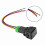 12V 4 Pole Push Button Switch with LED Harness 6
