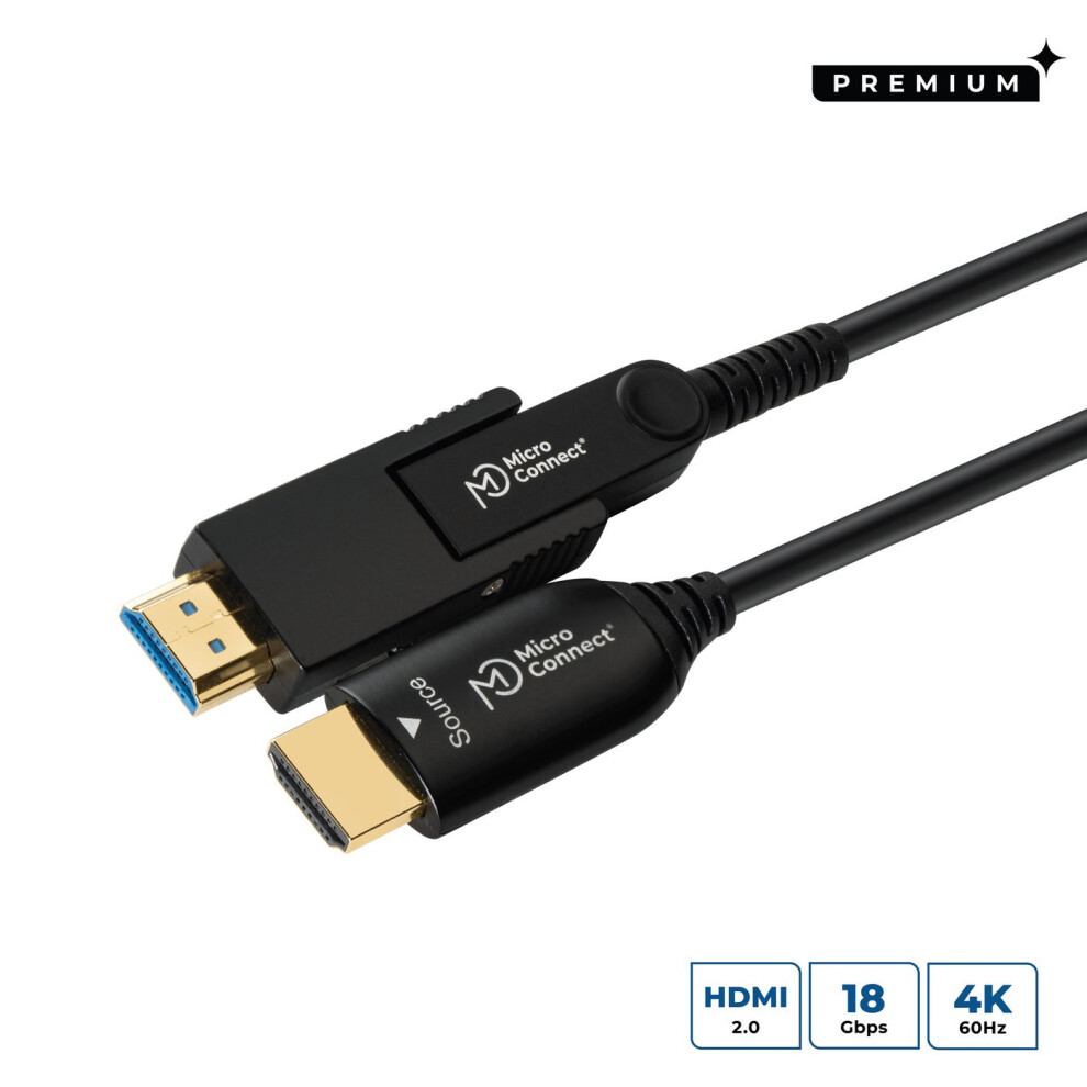 Microconnect Premium Premium Optic Fiber Hdmi Type A - Hdmi Type D Cable With A Hdmi Type A Adapter 30M 5704174035046