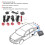 Car Backup Radar Sensor 16.5mm Kit 6