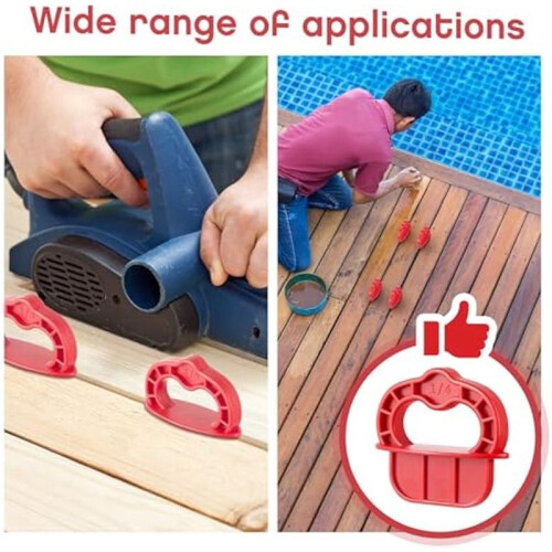 48 Peças Deck Board Jig 1/4 Polegadas Deck Board Spacer Rings Deck Jig Spacer para Ferramenta de Deck de Prancha Composta Tratada com Pressão 2