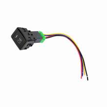 12V 4 Pole Push Button Switch with LED Harness