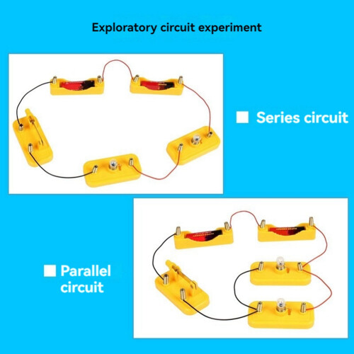 Kids Basic Circuit Electricity Learning Kit Physics Educational Toys for Children Experiment Teaching Hands- Ability 1