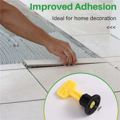 45PCS Ceramic Leveler Kit Floor Tile Leveling System Clips Spacers for Tile Laying Wall Fixing Construction Tools 2