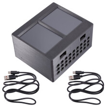 NMMiner Nerdminer V2 BTC Solo Miner Dual Screen Bitcoin Crypto Miner 348KH/Sx2 mit Lüfter BTC Solo Miner für Lotterien