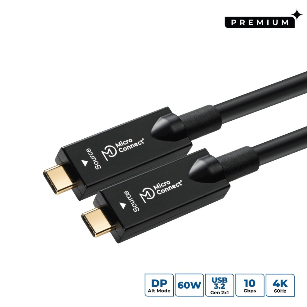 Microconnect Usb-C To Usb-C Cable 75M Premium 100W 20Gbps 4K60hz 5704174888536
