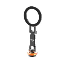 VRIG Blitzschuh-Handyhalterung für  für  Magnetischer Blitzschuh-Kameraadapter Universelle Handyklemme B