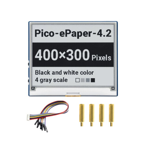 4.2inch EPaper Display for Raspberry Pi  E-Ink White/Black 400x300 Pixels SPI Communication Interface Screen