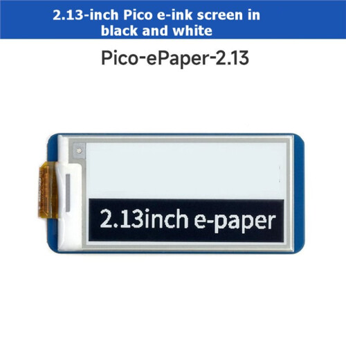 2.13inch EPaper Display for Raspberry Pi  E-Ink White/Black 250x122 Pixels SPI Communication Interface Screen 2