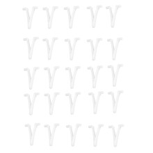 24 Clips en V Papillon pour Piscine - Clips Universels pour Poteau de Piscine - Accessoires de Piscine et Spa - Fixations de Rechange Robustes