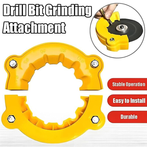 Drill Bit Sharpener,Drill Bit Grinding Attachment, Drill Bit Grinding  Blade Angle Grinder for All Bits 2