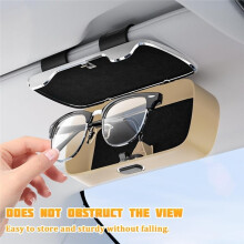 Vehicle Eyeglasses Sun Visor Organizer Case, Automotive Interior Glasses Protective Storage Case, Universal