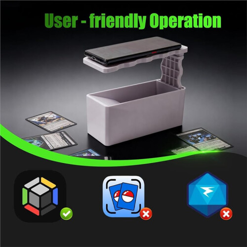 Professionele TCG-Scannerhouder met Autofocus voor Efficiënte Kaartcatalogisering, Wit 1