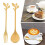 16PCS Dessert Spoon and Fork Set Cake Fork Coffee Spoon  Fruit Fork Stainless Steel -Gold 3