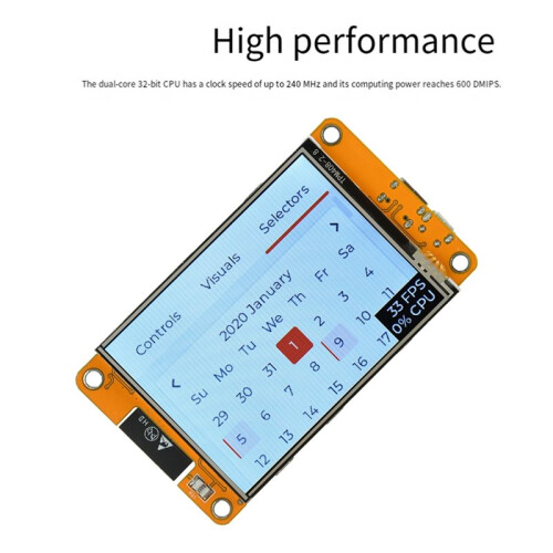 1 Set 2.8-Inch ESP32 WiFi  Development Board ST7789 Driver Onboard ESP-32 Module Type-C for DIY IoT Projects 2