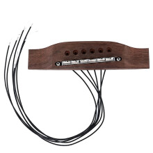 Piezo-Steg-Tonabnehmer für Akustikgitarren, Ersatzteile für 6-Saitige Gitarren, Charakteristischer E-Gitarren-Sound mit Körnung