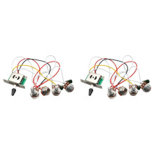 2X Strat Gitaar Kabelboom Voorbedraad 3X 500K Potten 1 Volume 2 Toonregeling Knoppen 5 Weg Schakelaar, Elektrische Gitaar Onderdelen