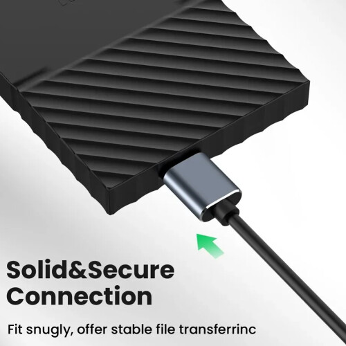 TypeC to Micro-USB 3.0 Cable 5Gbps 5A Quick Charging Cord for  Hard Drive Disk TypeC to Micro-B Connector Cable,B 2