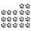 2110PCS Electronic Components Kit  Edition Various Common Capacitors Resistors LED Board DIP-IC Breadboard 6