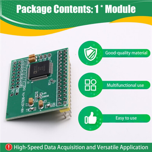 AD7606 16-Bit 8-Channel Synchronous Sampling ADC Module - 200KHz High-Speed Data Acquisition 1