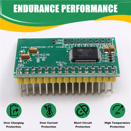 AD7606 16-Bit 8-Channel Synchronous Sampling ADC Module - 200KHz High-Speed Data Acquisition 2