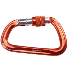 25 KN Karabiner mit Verriegelungsclip, Hochleistungskarabiner, Kletterkarabiner für Klettern, Abseilen, Outdoor-Ausrüstung