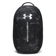 Sac à dos unisexe Under Armour Hustle 6.0, (007) Noir/Noir/Argent Métallique, Taille unique