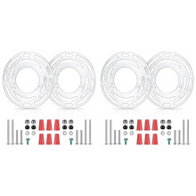 4 Pack Light Fixture Mounting Brackets, Ceiling Light Mounting Plate, Wall Light Mount Blocks with Screw and Nuts