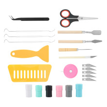 24PCS Pen Handle Vinyl Weed Mower for Vinyl Weed Mower Kit DIY Silhouette Embossed Text Weeding Tools