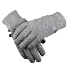 Winter Ski Gloves Cold-Proof Velvet Cotton Thickened Warmth Men and Women Winter Cycling Gloves,XL