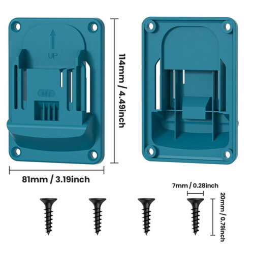 Li-Ion Battery Power Tool Accessoies Storage Fixed Bracket Installation Base Display Rack Belt Buckle for 1