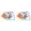 2X for  Compass 2007-2010 Car Parking Light Turn Signal Corner Light Housing Right 1