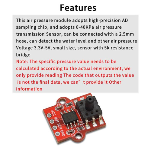 3X 0-40Kpa Air Pressure Sensor Module Water Level and LIquid Level Sensor Controller Board 2