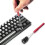 Keycap Puller Aluminum Alloy Three-Stage Key Cap Remover Tool for Computer Mechanical Keyboard (Red) 2