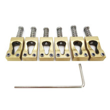 10,8 mm Guitarra Elétrica Gourd Bridge Latão Ponte Saddle Vibrato Ponte Saddle 6 Cordas Guitarra Sela Cor de Cobre