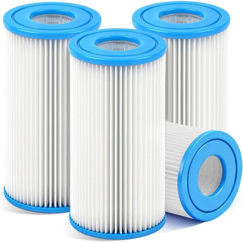 Universelle Typ-A/C-Poolfilterkartusche (4er-Pack) - für 1000-GPH-Aufstellpoolpumpen mit Typ-A- oder Typ-C-Filter