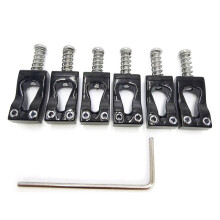 10,8 mm Guitarra Elétrica Gourd Bridge Latão Ponte Saddle Vibrato Ponte Saddle 6 Cordas Guitarra Saddle Preto