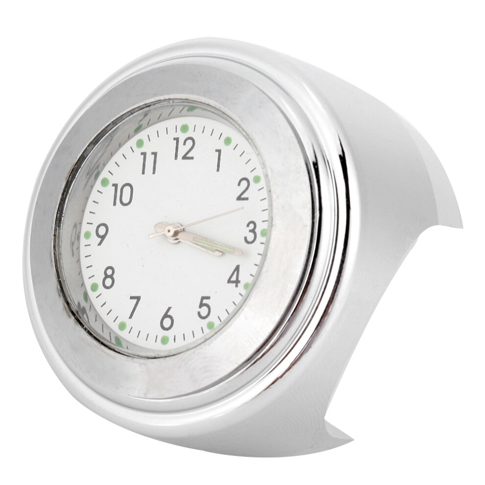 Motorcycle Handlebar Clock For 22-25Mm Bars Silver 7293282942523