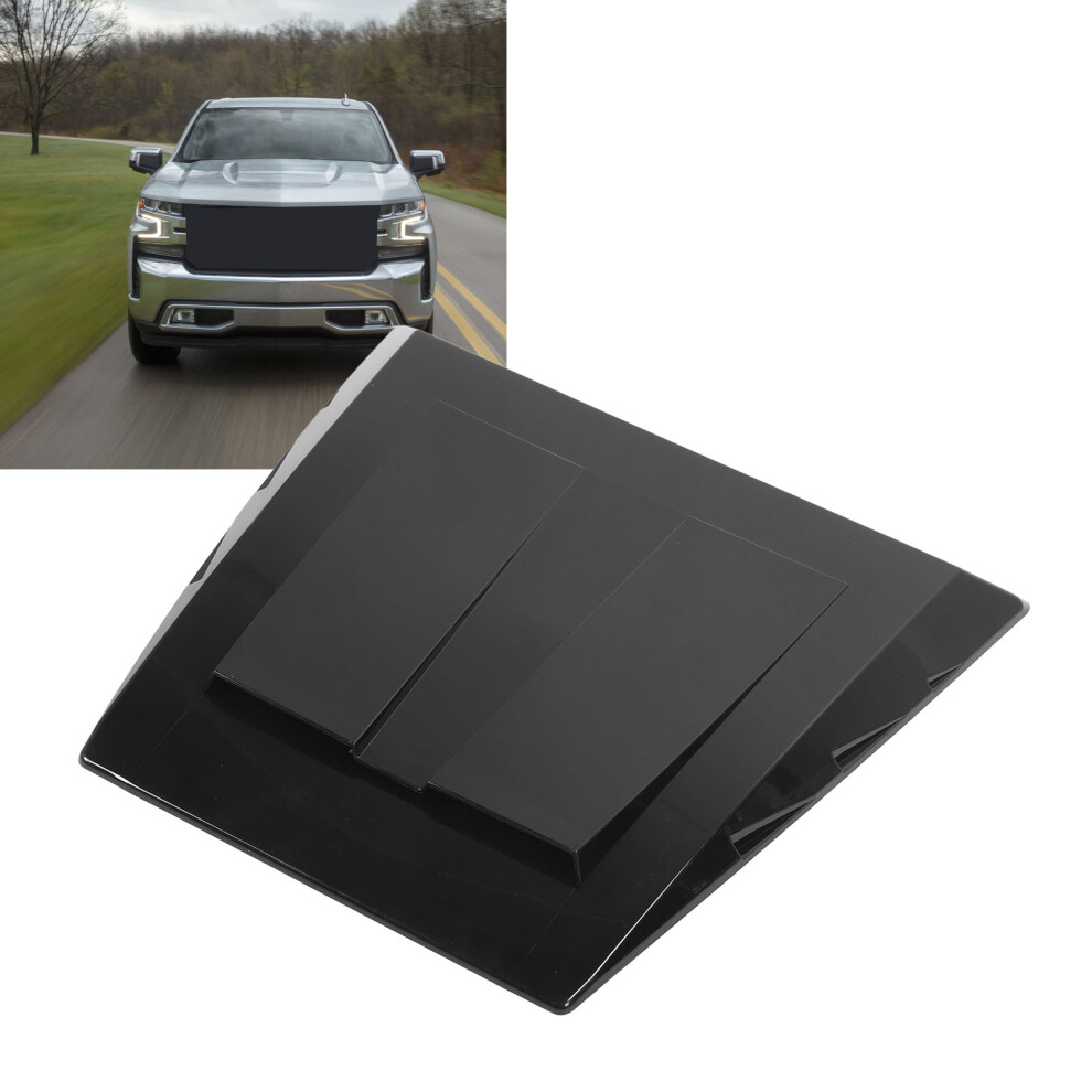 Universal Bonnet Air Scoop Decorative Vent Black 7293282942998