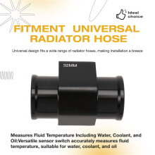 32 mm Watertemperatuurkoppeling Slangadapter met 1/8" NPT Motorkoelventilatorthermostaat Temperatuursensor Schakelaar