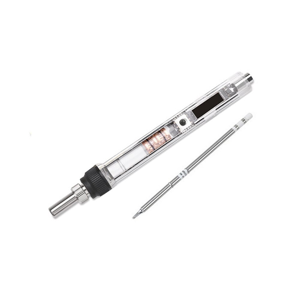 T12 Oled Electric Soldering Iron Adjustable Temperature Portable Solder Welding Station Tip Tool A:bc2 6033344315169